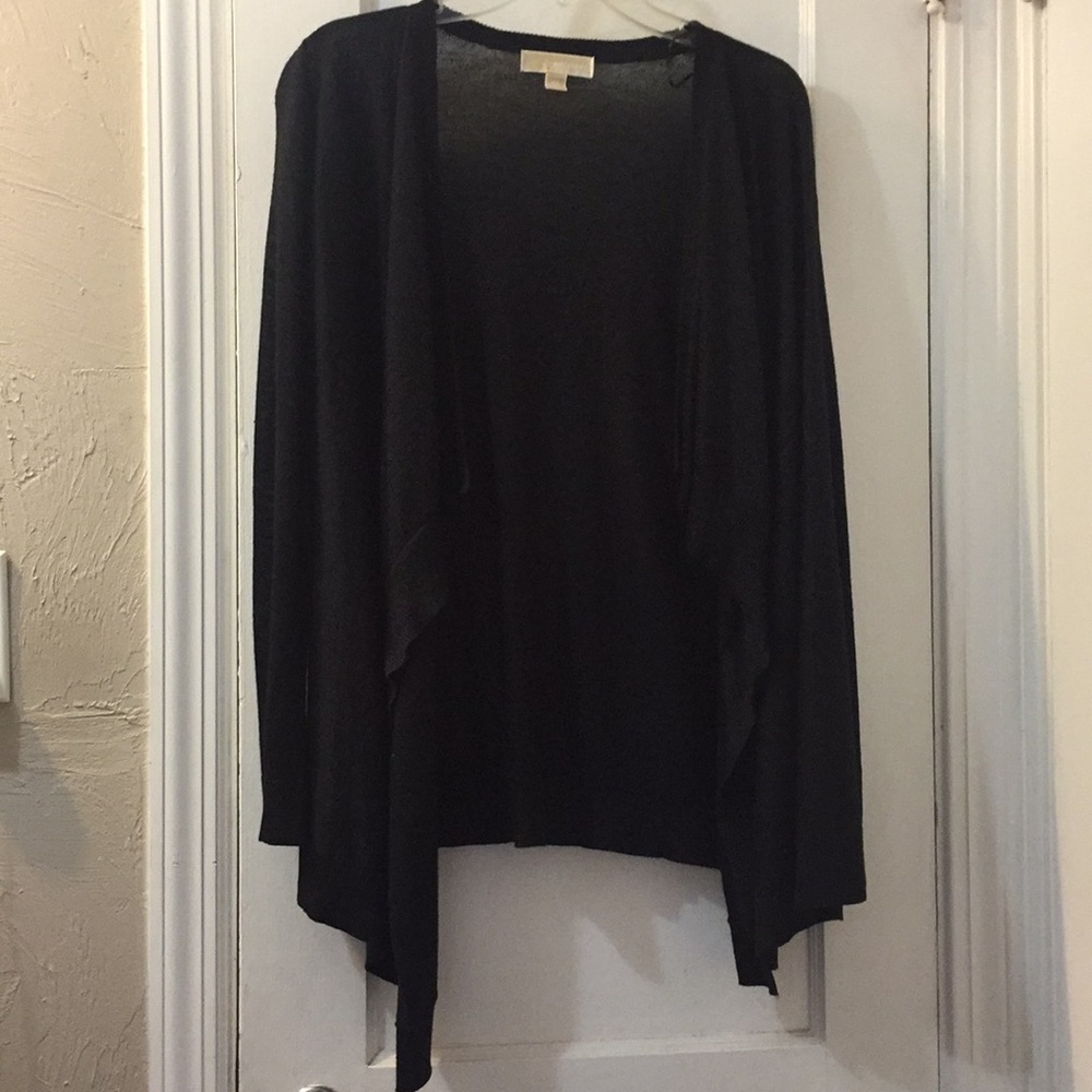 NWOT Black Michael Michael Kors Open Cardigan